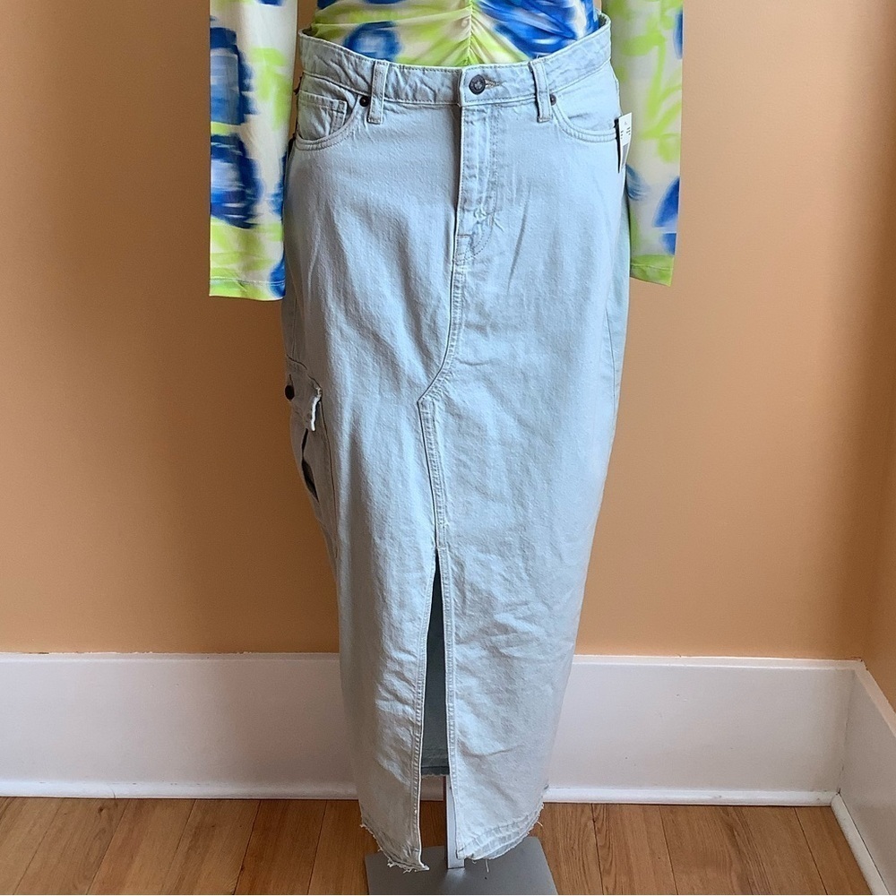 BUFFALO DAVID BITTON Samantha Denim Maxi Skirt Size 31 - Picture 4 of 16